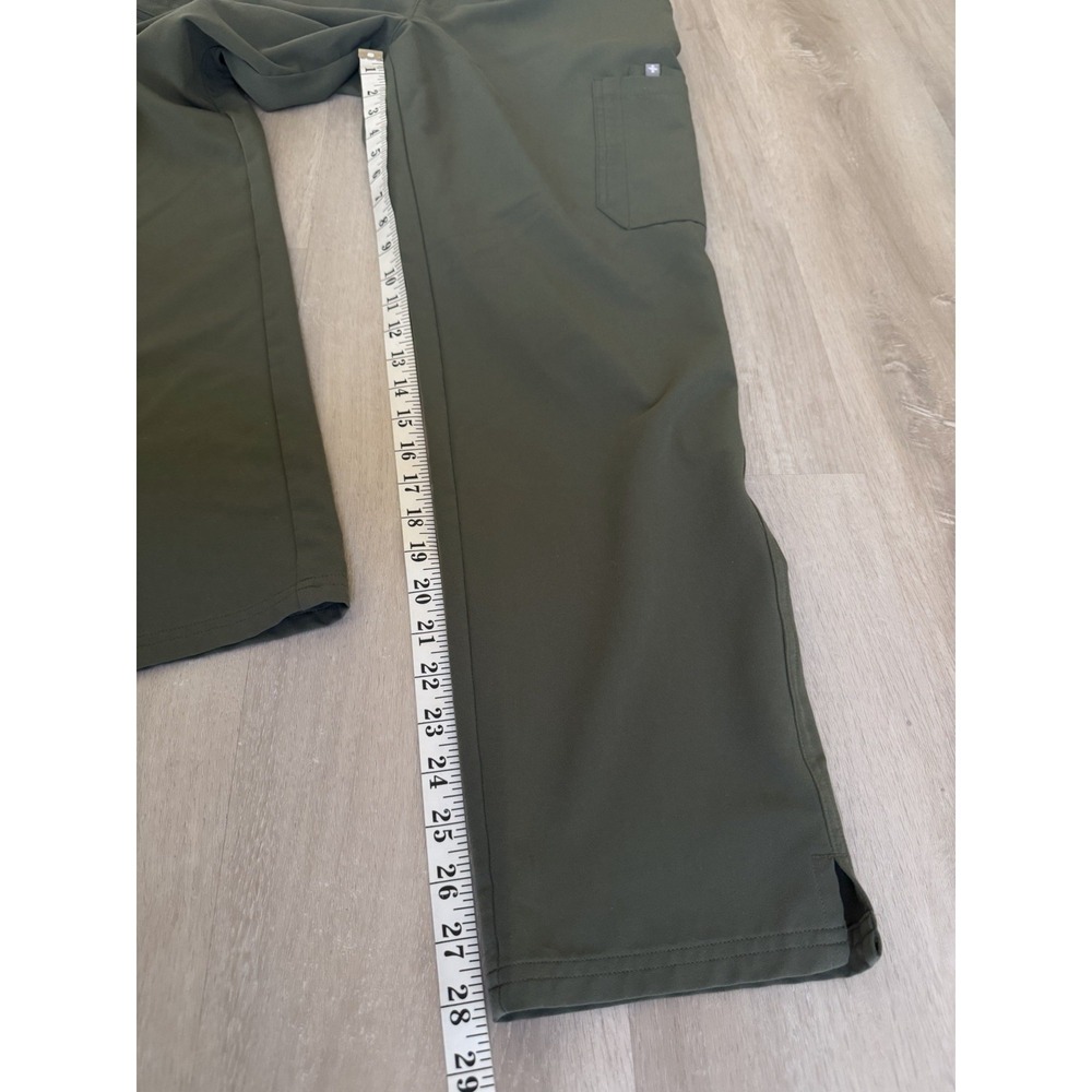 FIGS Yola High Rise Scrub Pants L Moss Healthcare Worker Apparel Medical Dental - Picture 12 of 16